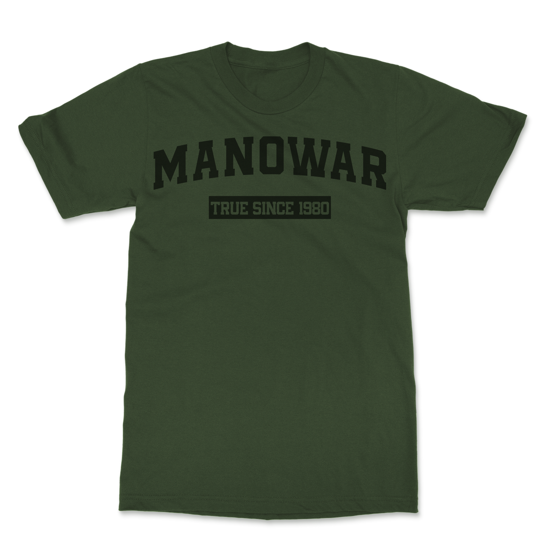 Manowar T-Shirt True Since 1980 green with logo