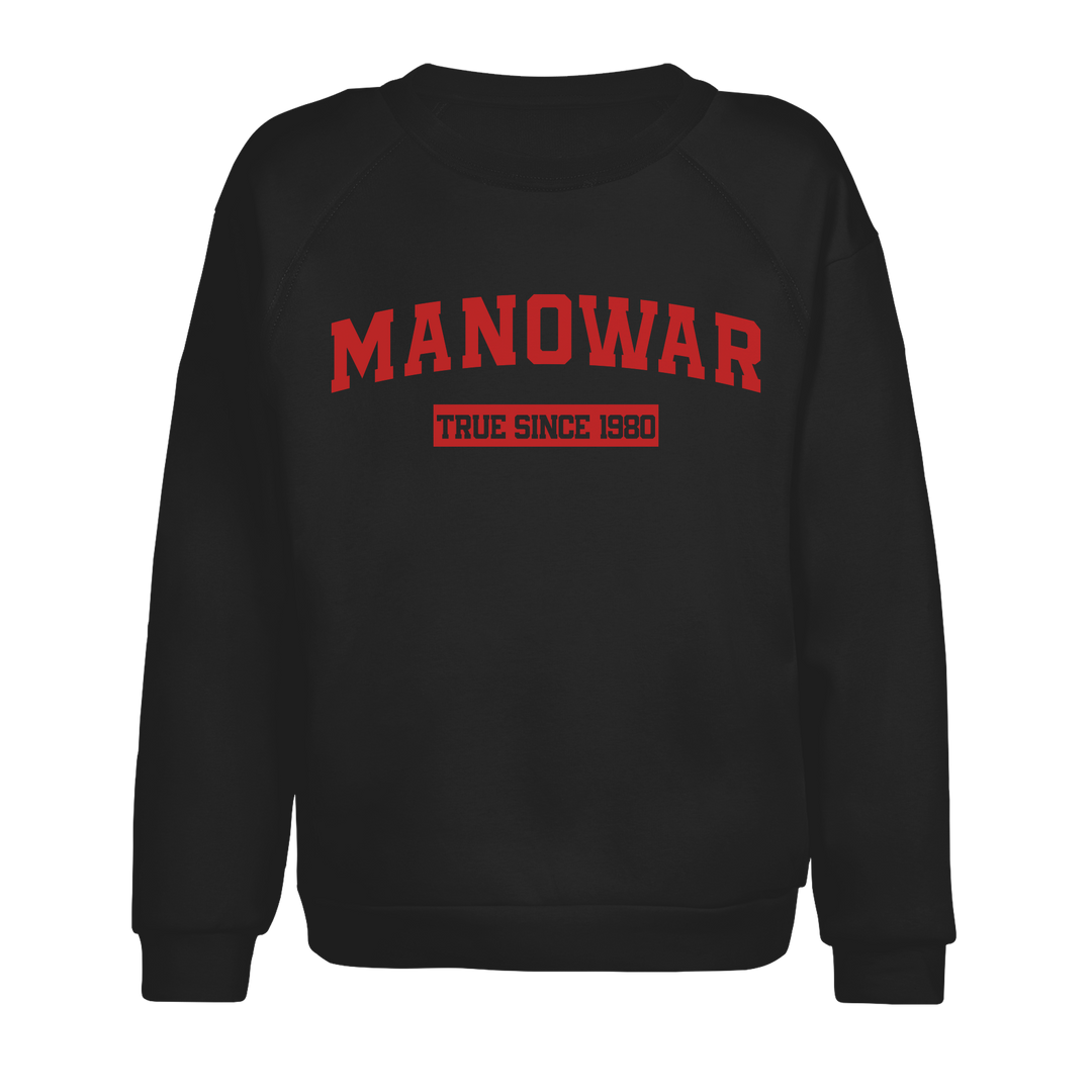 Manowar Sweatshirt True Since 1980 black with logo