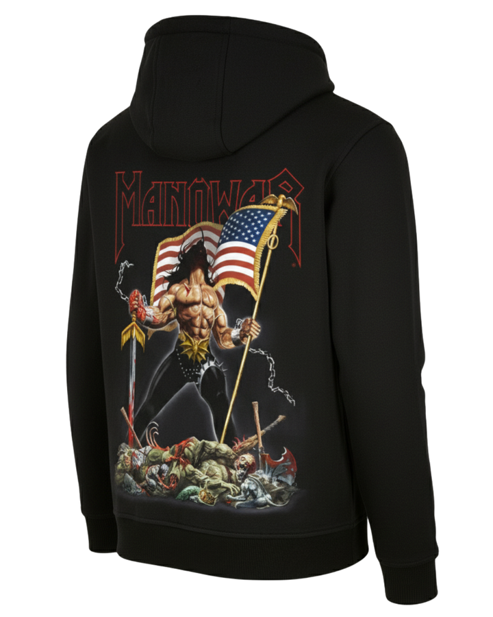 MANOWAR ZIP HOODIE WARRIORS OF THE WORLD 2025