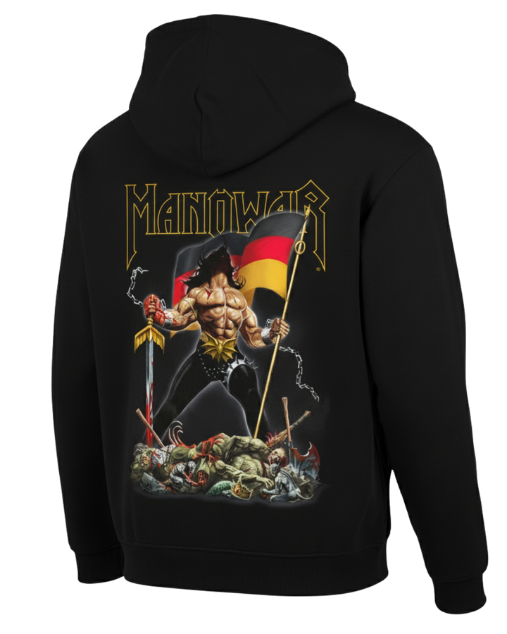 MANOWAR ZIP HOODIE WARRIORS OF THE WORLD GERMANY 2025