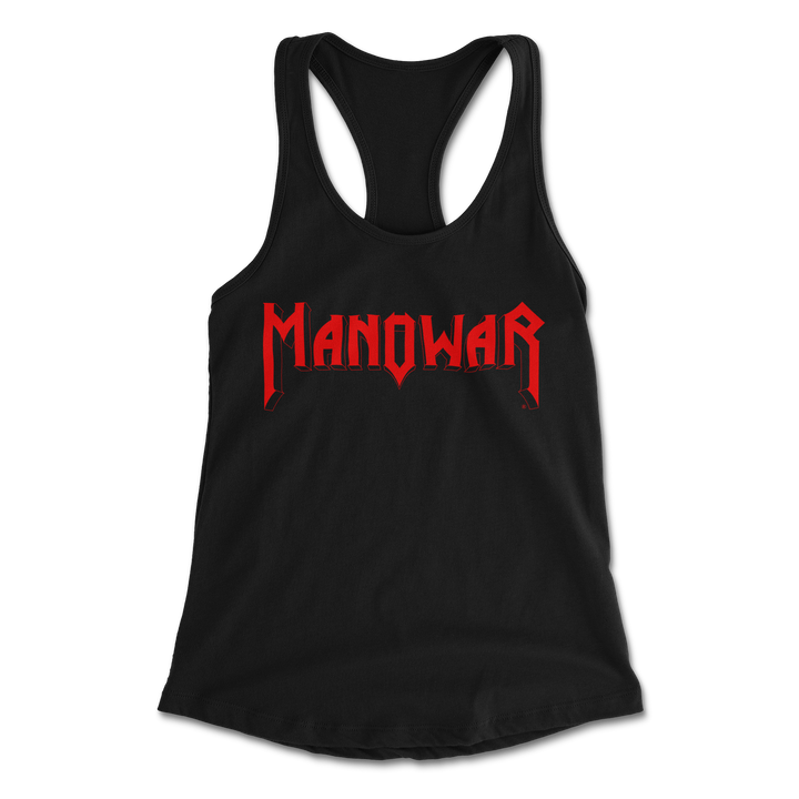 Manowar Ladies' Racer Back Tank Top With Logo And SOTH