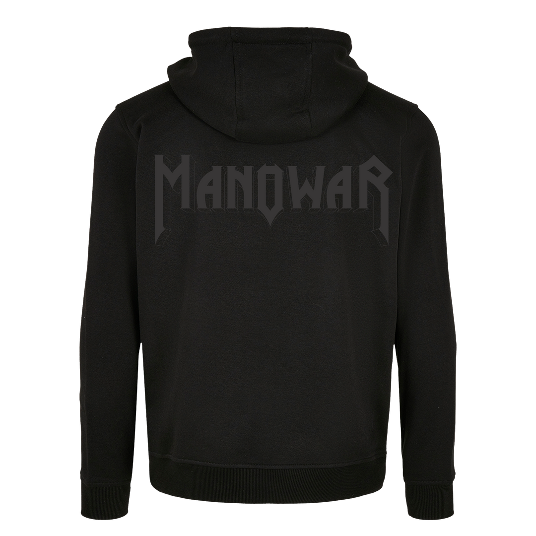 Manowar Zip Hoodie Men’s 3D outline Logo Horizontal