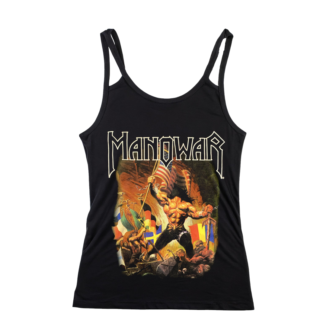 Manowar Ladies' Tank Top Warriors Of The World