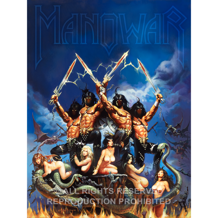 MANOWAR - Gods Of War - Ken Kelly - Fine Art Print
