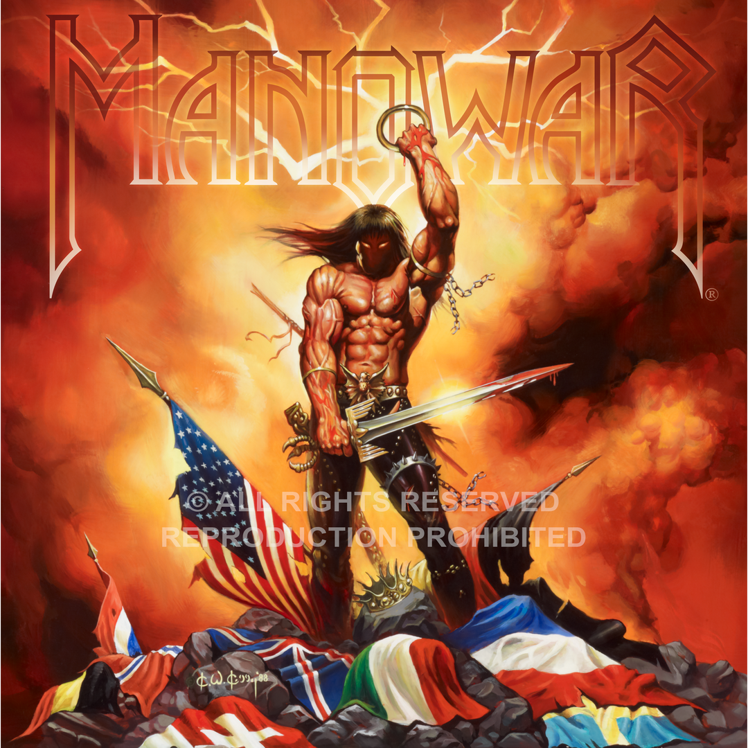 MANOWAR - Kings Of Metal (1988)- Ken Kelly - Fine Art Print