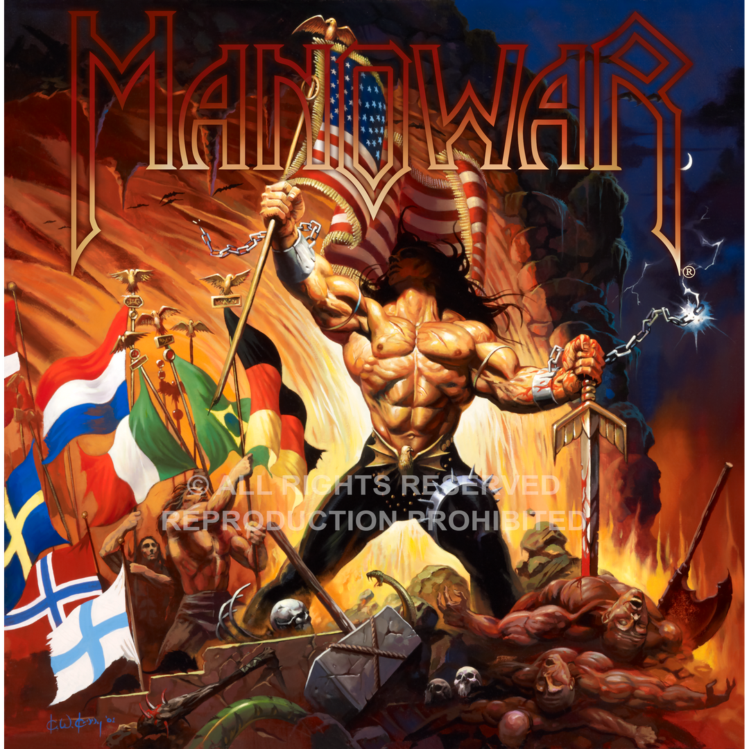 MANOWAR - Warriors Of The World - Ken Kelly - Fine Art Print
