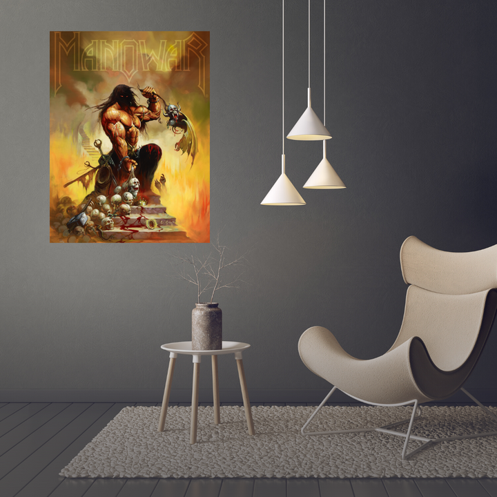 MANOWAR - Agony And Ecstasy  - Ken Kelly - Fine Art Print
