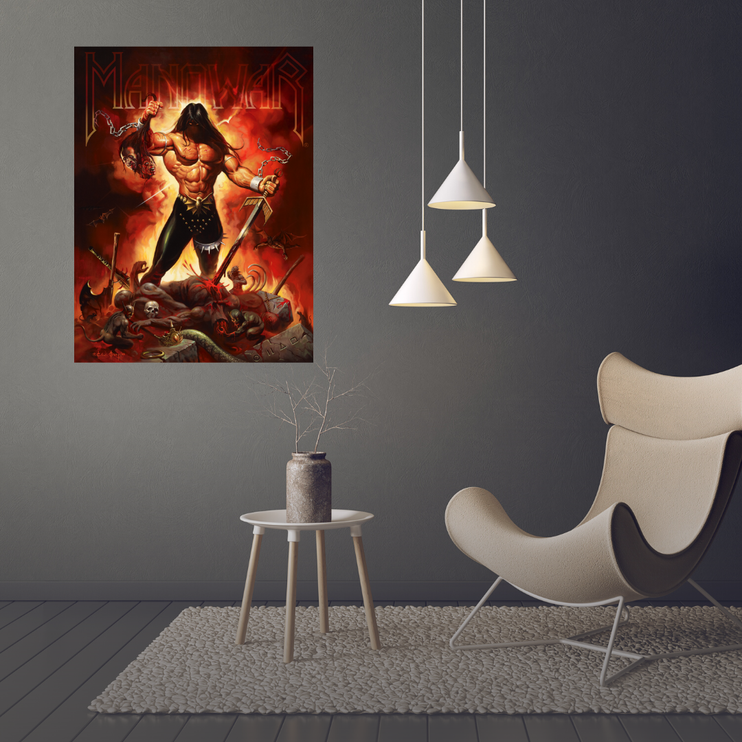MANOWAR - The Dawn Of Battle - Ken Kelly - Fine Art Print