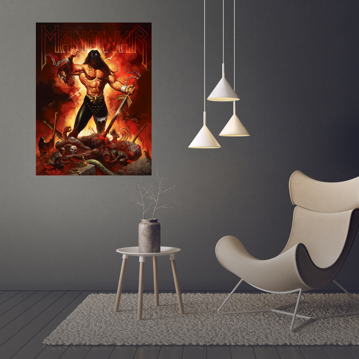 MANOWAR - The Dawn Of Battle - Ken Kelly - Fine Art Print