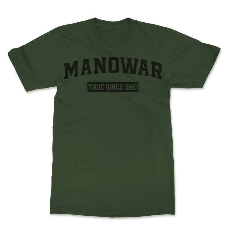 Manowar T-Shirt True Since 1980 green with logo