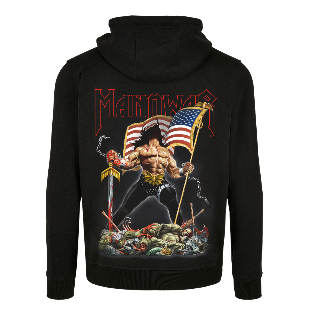 MANOWAR ZIP HOODIE WARRIORS OF THE WORLD 2025