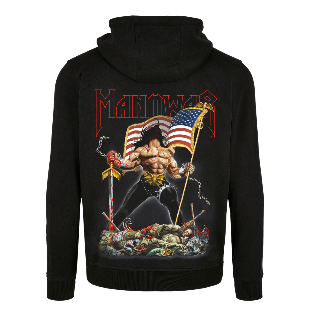 MANOWAR ZIP HOODIE WARRIORS OF THE WORLD
