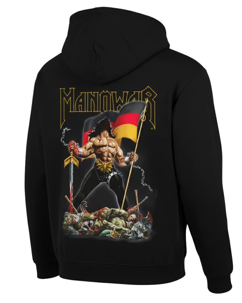 MANOWAR ZIP HOODIE WARRIORS OF THE WORLD GERMANY