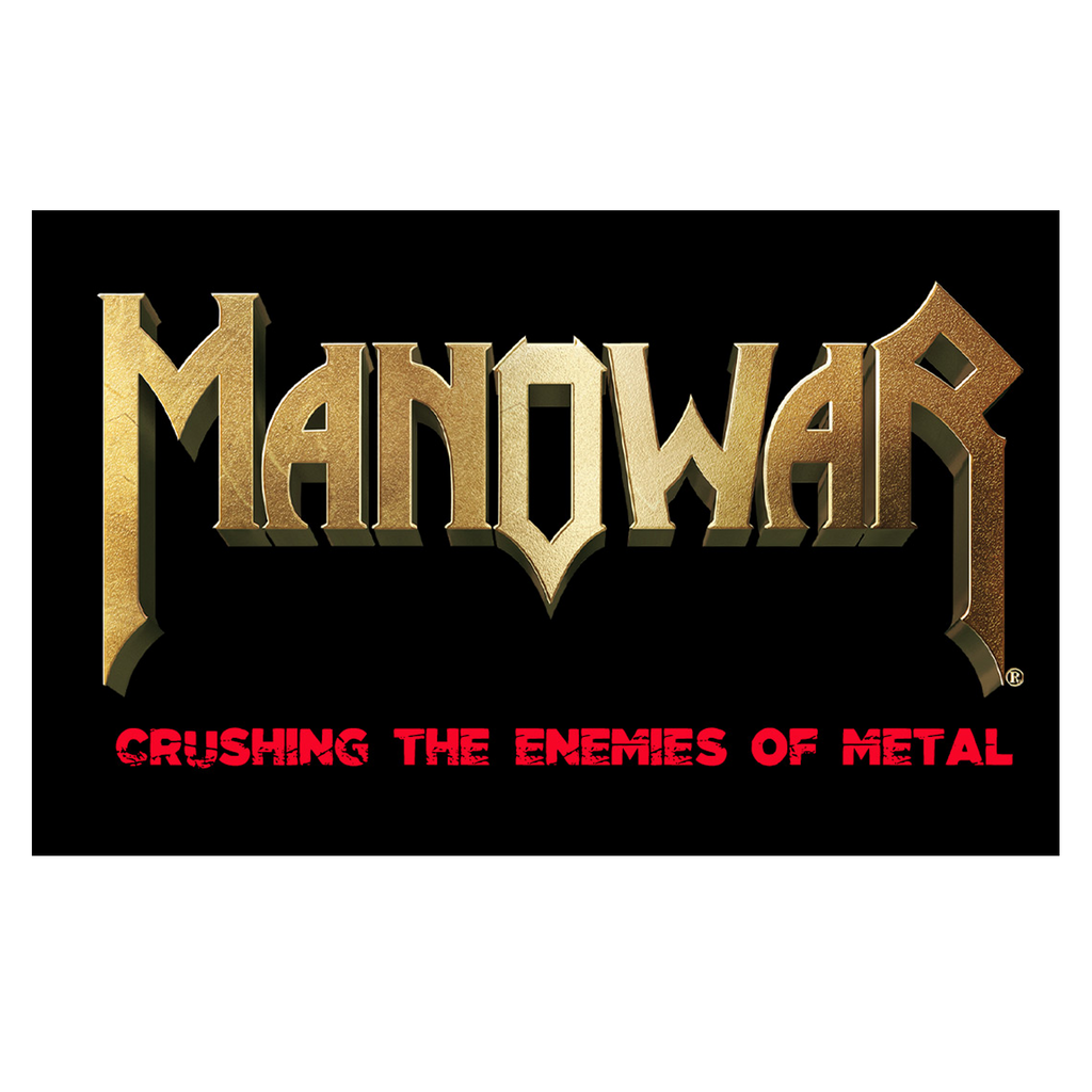 Manowar Flag Crushing The Enemies Of Metal Black