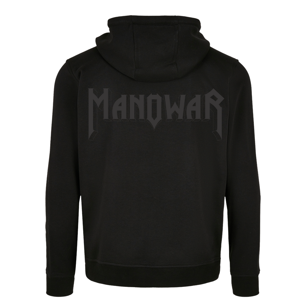 Manowar Zip Hoodie Men’s 3D outline Logo Horizontal
