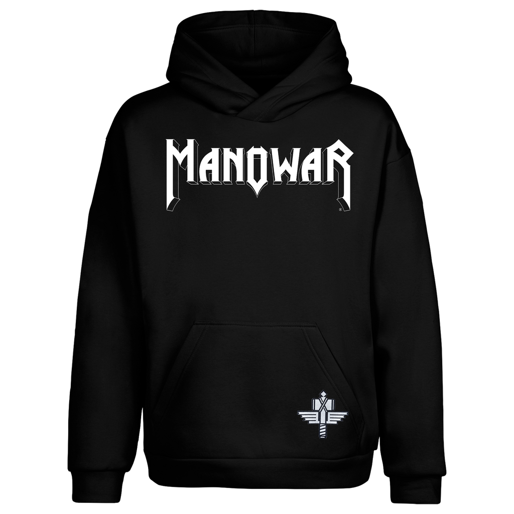 Manowar Hoodie With White MANOWAR Logo And SOTH Patch