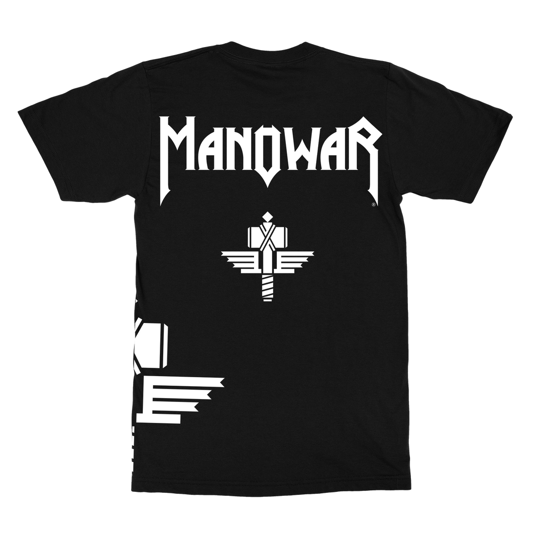 MANOWAR T-SHIRT SIGN OF THE HAMMER SIDE PRINT BLACK 2025