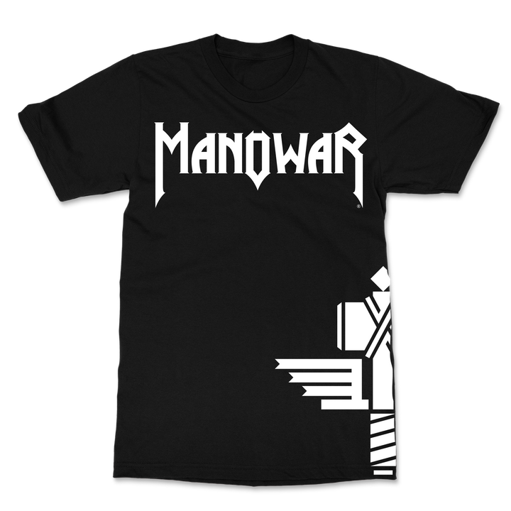 MANOWAR T-SHIRT SIGN OF THE HAMMER SIDE PRINT BLACK 2025