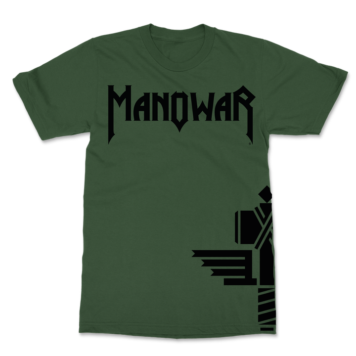 MANOWAR T-SHIRT SIGN OF THE HAMMER SIDE PRINT MILITARY GREEN 2025