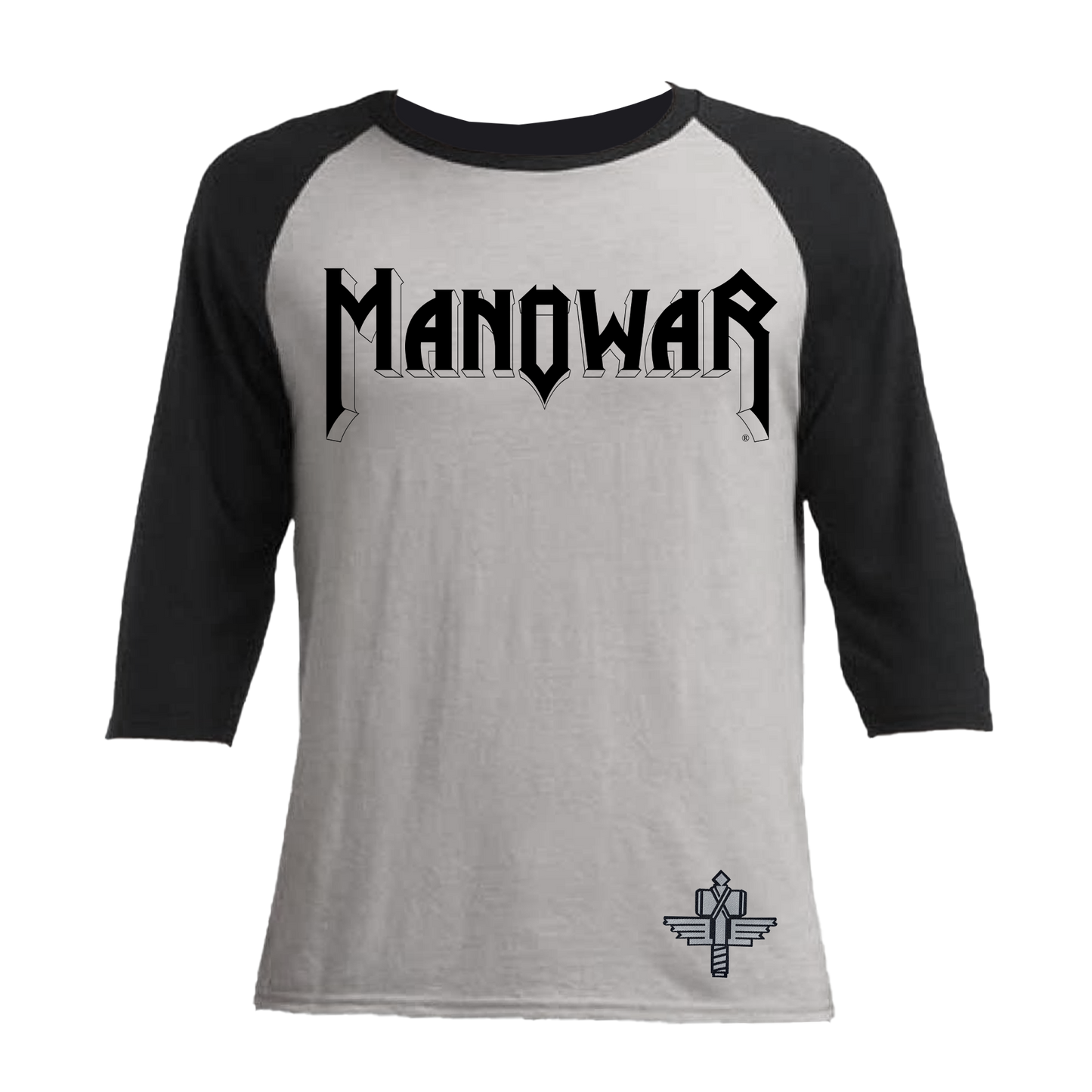 MANOWAR Shirt 3/4 Sleeve With MANOWAR Logo And SOTH Patch