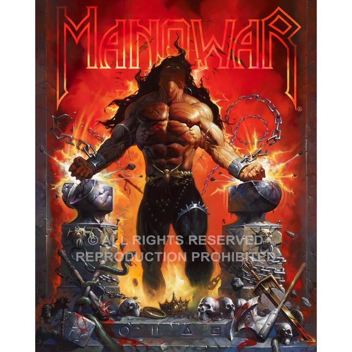 MANOWAR - Louder Than Hell - Ken Kelly - Fine Art Print - Extra Large