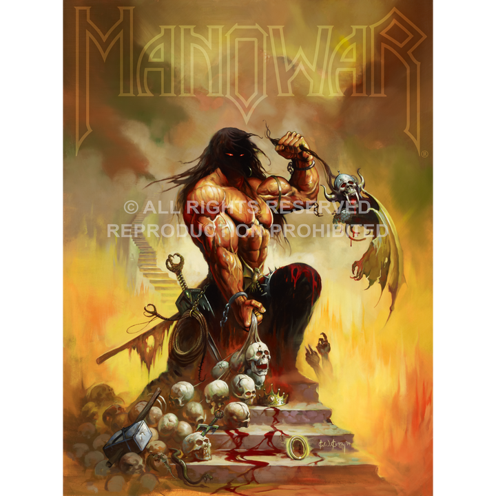 MANOWAR – Agony And Ecstasy – Ken Kelly – Kunstdruck – Standardgröße