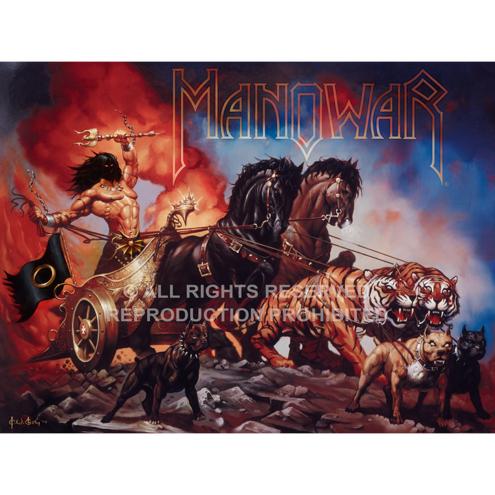 MANOWAR - King Of Kings - Ken Kelly - Fine Art Print - Large