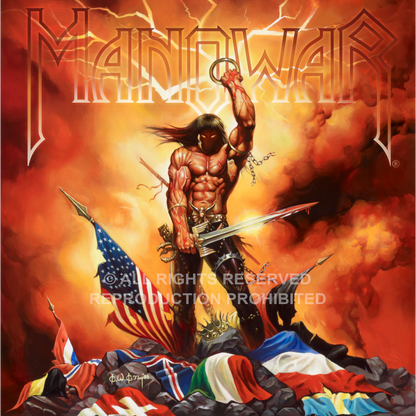 MANOWAR - Kings Of Metal (1988)- Ken Kelly - Fine Art Print - Extra Large