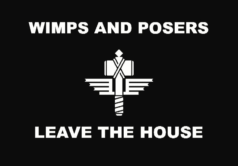 MANOWAR DOORMAT "WIMPS AND POSERS"