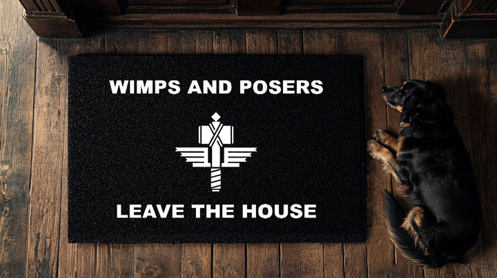 MANOWAR DOORMAT "WIMPS AND POSERS"