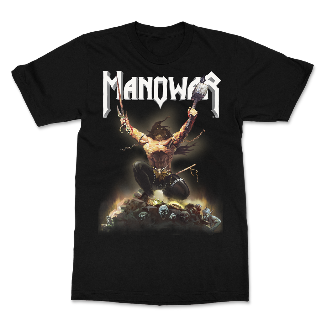 Manowar T-shirt Triumph Of Steel White Logo