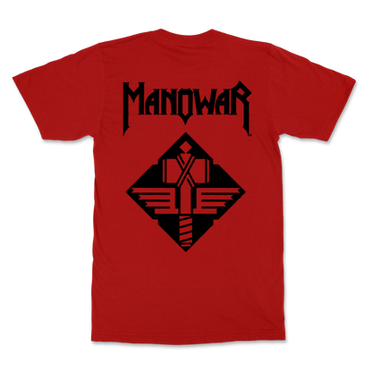 Manowar T-Shirt Sign Of The Hammer - Red