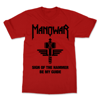 Manowar T-Shirt Sign Of The Hammer - Red