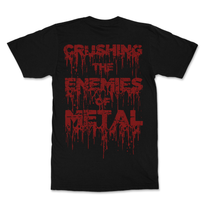 T-Shirt Crushing The Enemies Of Metal, Blood logo
