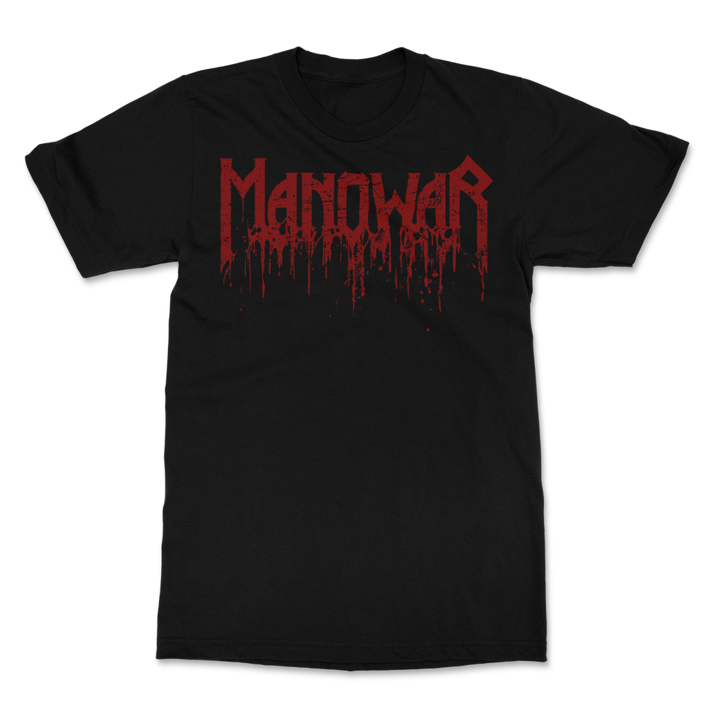 Manowar T-Shirt Crushing The Enemies Of Metal, Blood logo