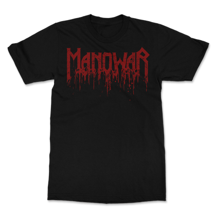 Manowar T-Shirt Crushing The Enemies Of Metal, Blood logo