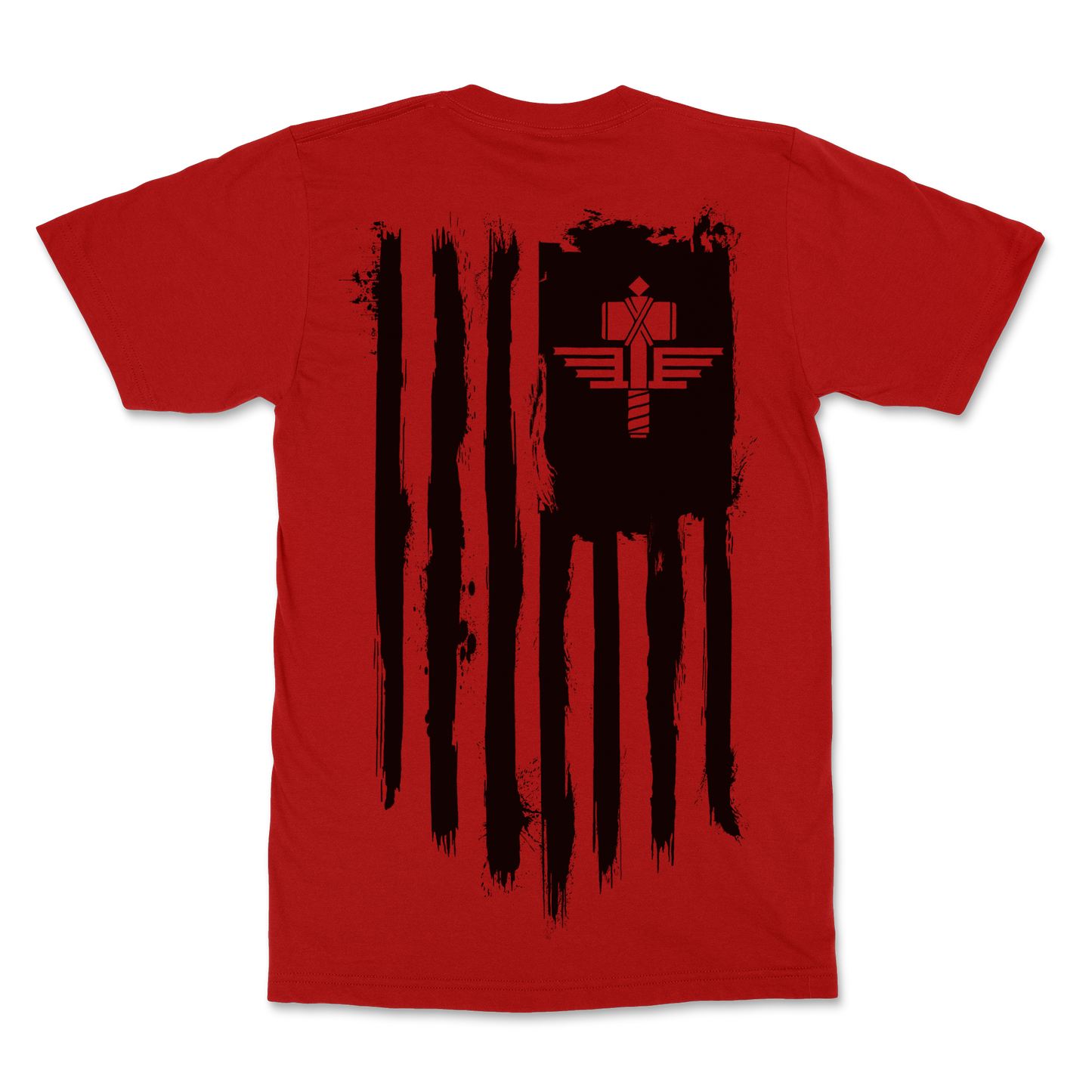 T-Shirt Sign Of The Hammer Stripes - Black On Red 2023