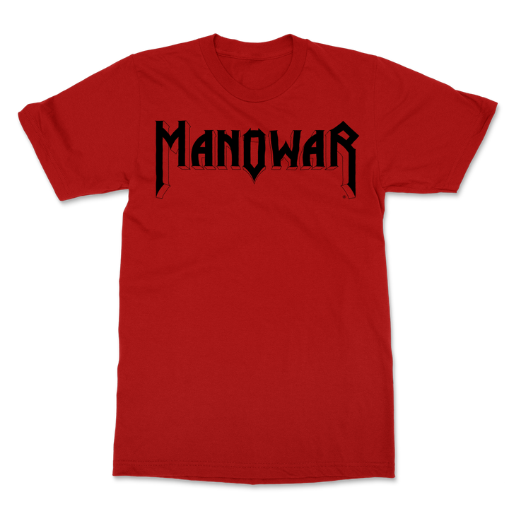 Manowar T-Shirt Sign Of The Hammer Stripes - Black On Red 2023