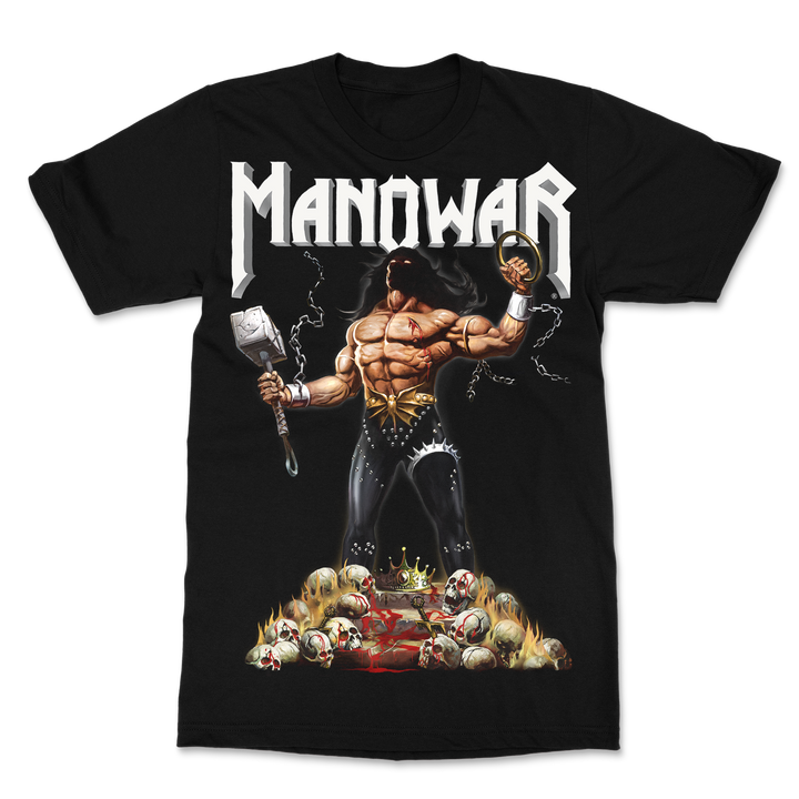 Manowar T-shirt Gods And Kings White Logo