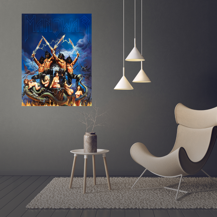 MANOWAR - Gods Of War - Ken Kelly - Fine Art Print - Large